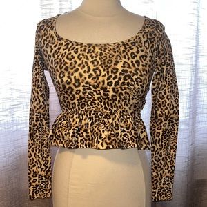 Forever 21 crop peplum top